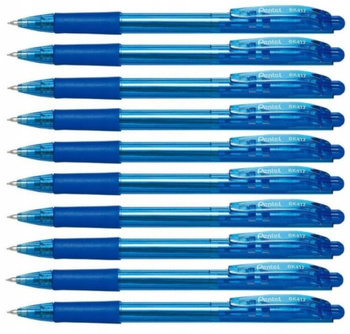 DŁUGOPIS PENTEL BK417 WOW AUTOMAT, BLUE, 10 SZTUK