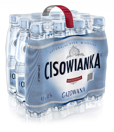 CISOWIANKA WODA GAZOWANA 12x0,5L