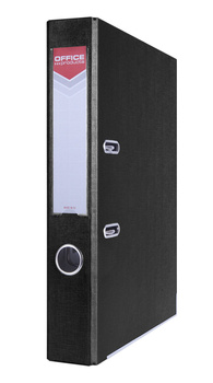 Segregator BASIC-S z szyną, PP, A4/50mm, czarny