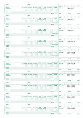 DRUK KWITARIUSZ PRZYCHODOWY A5, 400-3