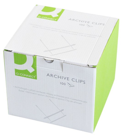 Klipsy archiwizacyjne Q-CONNECT Z-Clip 100 SZTUK