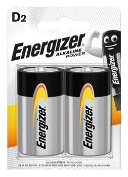 BATERIA ENERGIZER ALKALINE POWER, D, LR20, 1,5V, 2SZT.