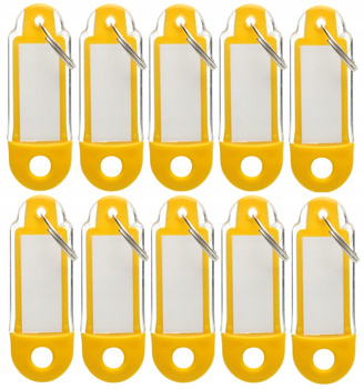 ZAWIESZKI , BRELOCZKI , IDENTYFIKATORY DO KLUCZY ŻÓŁTE