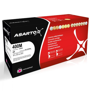 Toner Asarto do HP 400M CE403A na 6000 stron czerwony