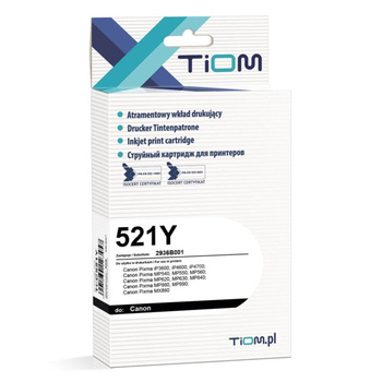 Tusz Tiom do Canon CLI-521Y 2936B001 PIXMA iP3600 żółty