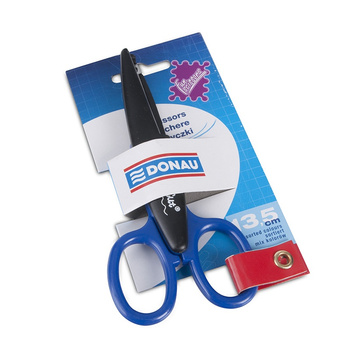 Nożyczki szkolne dla dzieci dekoracyjne 13,5 cm kolorowe Donau