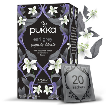 Herbata Pukka Gorgeous Earl Grey BIO czarna z bergamotką 20 torebek