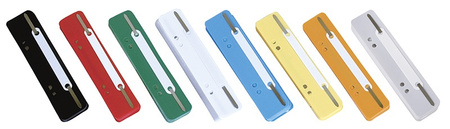 WĄSY SKOROSZYTOWE DONAU Z METALOWĄ BLASZKĄ, 25 SZT. CZERWONE