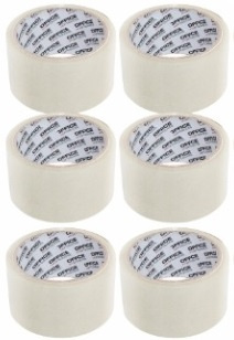 Taśma pakowa OFFICE 48mmX50y, transparent, 6 sztuk