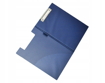 Clipboard A4 niebieski teczka z klipsem i okładką PVC do pisania