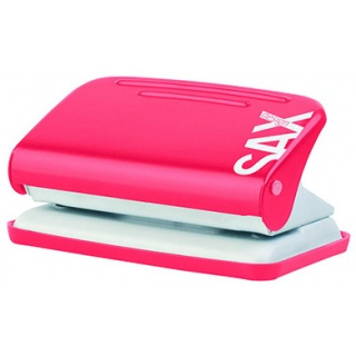 DZIURKACZ SAXDESIGN 218 PAPERBOX, DO 12 KARTEK, CZERWONY
