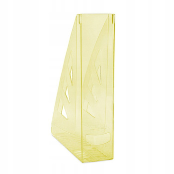 POJEMNIK NA DOKUMENTY AŻUROWY A4 TRANSPARENTNY ŻÓŁTY