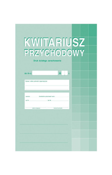 DRUK KWITARIUSZ PRZYCHODOWY A5, 400-3