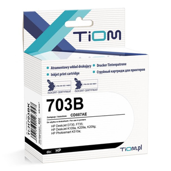 Tusz Tiom do HP 703 CD887AE D730 K109 czarny