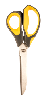Nożyczki biurowe i szkolne ze stali nierdzewnej 17–18 cm żółty uchwyt Tetis