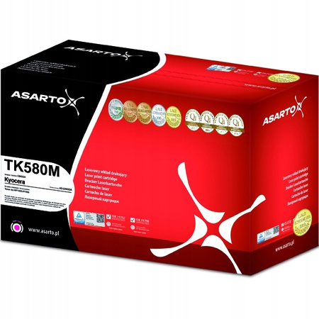 Toner Asarto do Kyocera 580MN TK-580M na 2800 stron czerwony