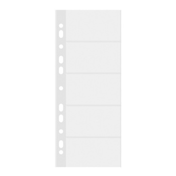 WKŁADY DO WIZYTOWNIKA RINGOWEGO, 250 WIZYTÓWEK, DONAU BEZBARWNE CENA ZA 25 SZT.