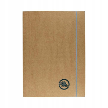 Teczka na dokumenty A4 z gumką Barbara Eco motyw „Woda”, gruba tektura