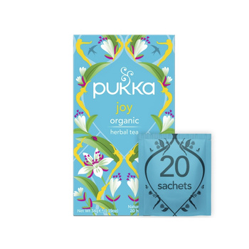 Herbata ziołowa Pukka Joy bez kofeiny 20 saszetek ekologiczna melisa lawenda cytrusy