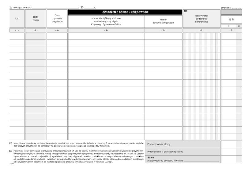 R-2 ewidencja przychodów A4 – druk dwustronny, album 32 strony (od 2026) pol_pl_Ewidencja-przychodow-A4-R2H-druk-akcydensowy-dla-podatnikow-ryczaltu-10210_1