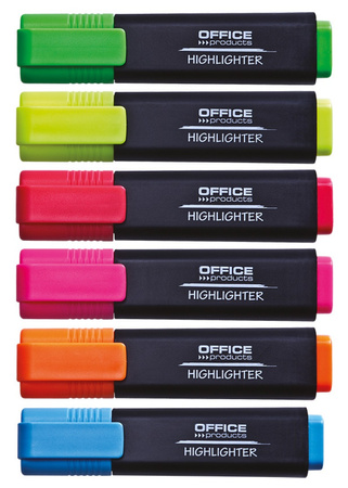 ZAKREŚLACZ FLUORESCENCYJNY OFFICE PRODUCTS,RÓŻOWY  1-5MM