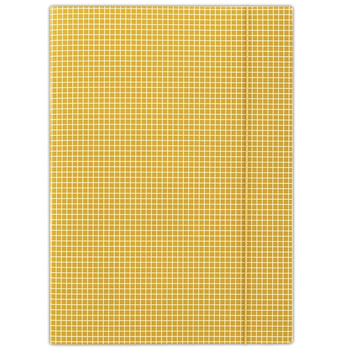 TECZKA NA DOKUMENTY A4 Z GUMKĄ DONAU KARTONOWA W KRATKĘ, POMARAŃCZOWA