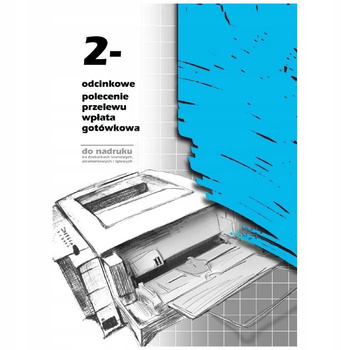 DRUK POLECENIE PRZELEWU A4 2 ODCINKOWY, F-110-2