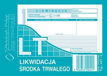 DRUK LIKWIDACJA ŚRODKA TRWAŁEGO, 421-5