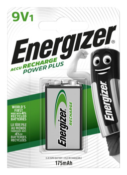 AKUMULATOR ENERGIZER POWER PLUS, E, HR22,9V, 175MAH