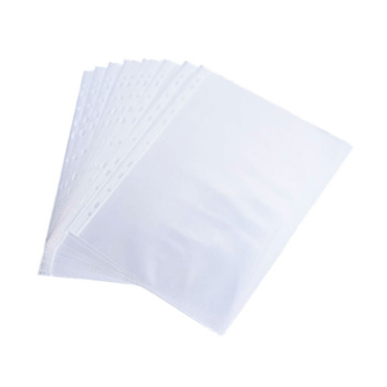 Koszulki na dokumenty A4, obwoluty groszkowe z folii grubości 40 micr. 100 sztuk.