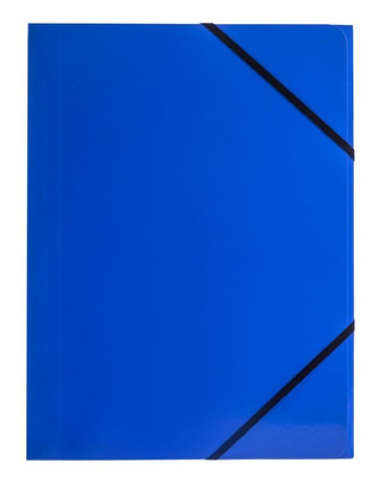 TECZKA NA DOKUMENTY A4 NA GUMKĘ NAROŻNĄ TETIS, NIEBIESKA