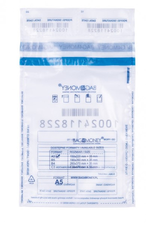 Office Products koperta bezpieczna M5 150×220 mm transparentna 50 sztuk