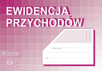 R-2 ewidencja przychodów A4 – druk dwustronny, album 32 strony (od 2026)