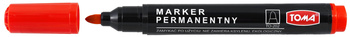 MARKER PERMANENTNY TOMA TO-202 OKRĄGŁY CZERWONY
