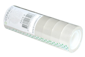 Taśma biurowa samoprzylepna transparentna 18 mm x 30 m – 8 rolek