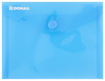 TECZKA KOPERTOWA NA ZATRZASK A6 NIEBIESKA PLASTIKOWA