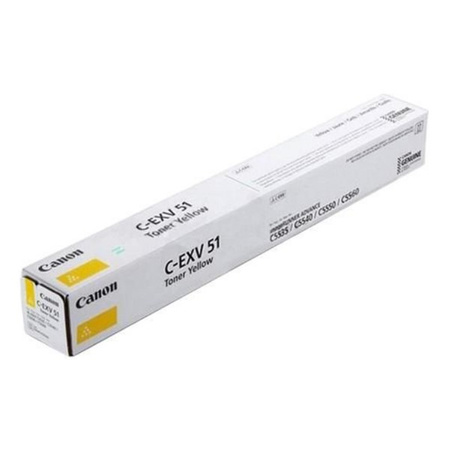 Toner Canon CEXV51Y do iR C5535i, C5540i, C5550i, C5560i, DX C5735i, C5740i, C5760i, na 60tyś. str. żółty