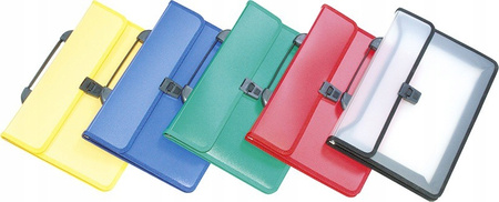 TECZKA DWUKIESZENIOWA DONAU, A4, Z RĄCZKĄ, TRANSPARENTNA