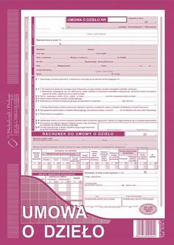 DRUK UMOWA O DZIEŁO A4, 510-1