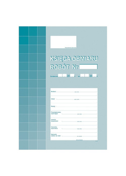 DRUK KSIĘGA OBMIARU ROBÓT, 605-1