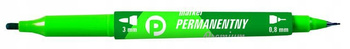 MARKER PERMANENTNY DWUSTRONNY TETIS PREMIUM, ZIELONY