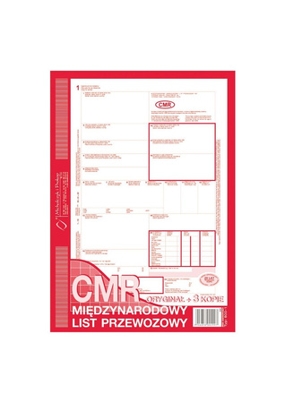 DRUK CMR (1+4) MIĘDZYNARODOWY LIST PRZEWOZOWY NUMEROWANY, 800-2N