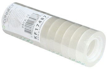 TAŚMA BIUROWA Q-CONNECT 12MM X 20MB, 12SZT.= SŁUPEK