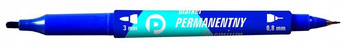 MARKER PERMANENTNY DWUSTRONNY TETIS PREMIUM, NIEBIESKI