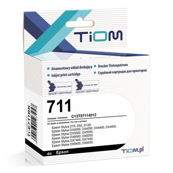 Tusz Tiom do Epson T0711 Stylus 700 DX8450 czarny