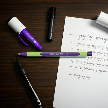 Cienkopis SCHNEIDER Line-Up 0,4mm fioletowy ergonomiczny, bio-plastik