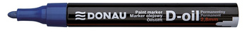 MARKER OLEJOWY DONAU D-OIL, OKRĄGŁY, 2,8MM, NIEBIESKI