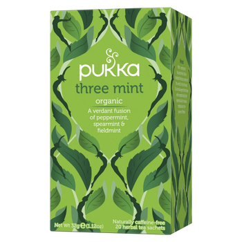 Herbata Pukka Three Mint 20 kopert Mięta Ekologiczna Orzeźwiająca