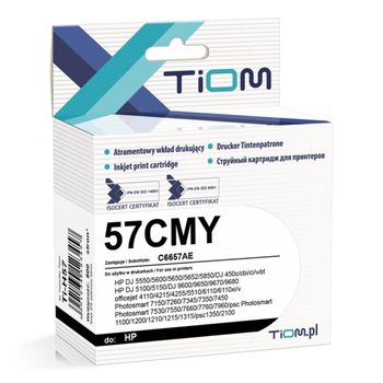 Tusz Tiom do HP 57 C6657AE DJ 450 PSC 2510 kolorowy