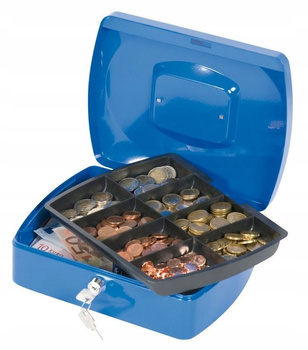 Kasetka na pieniądze Q-Connect duża 255×85×200 mm solidna skrzynka kasowa